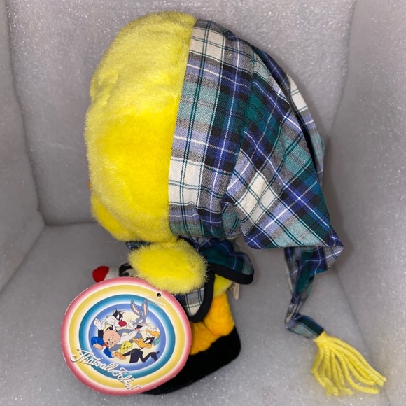 Tweety Bird in PJ’s Sylvester slippers plush VTG - Picture 5 of 6